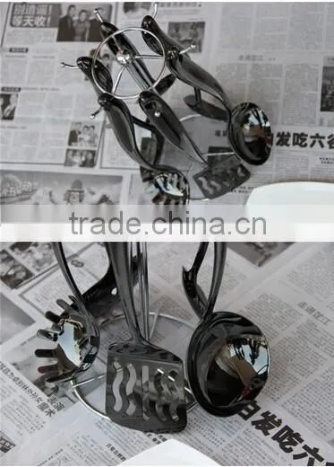6 piece new colling tool black utensil set