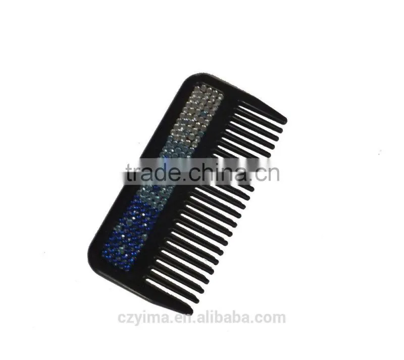 Hot! bling horse mane & tail comb with blue gradient rhinestone