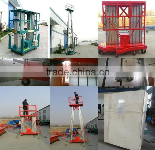 Double-mast Aluminium Aerial Lift Platform/Hydraulic Lifts/Lifting Equipment