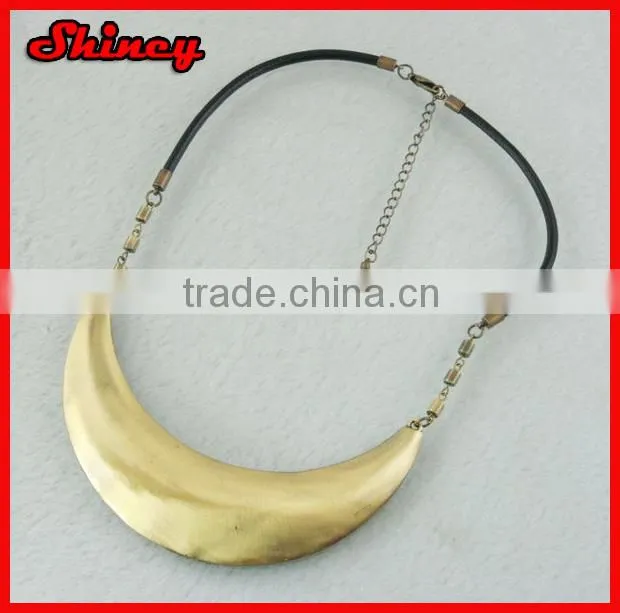 antique styled bronze colored alloy chain tassel necklace