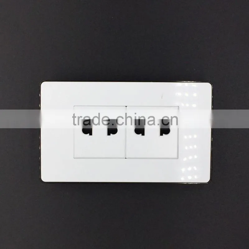 Popular 118 type double 2 pin socket outlet, Bangladesh 2 pin socket