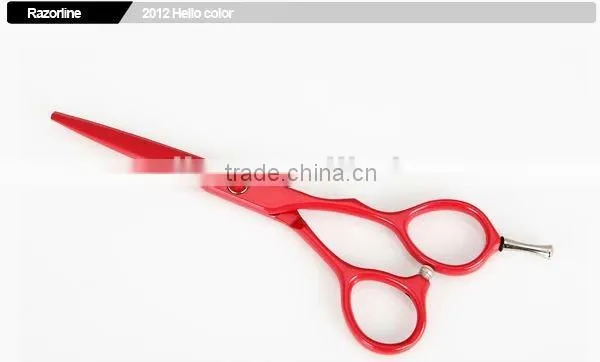 Red Teflon Coating SUS420J2 Stainless Steel hairdressing scissors