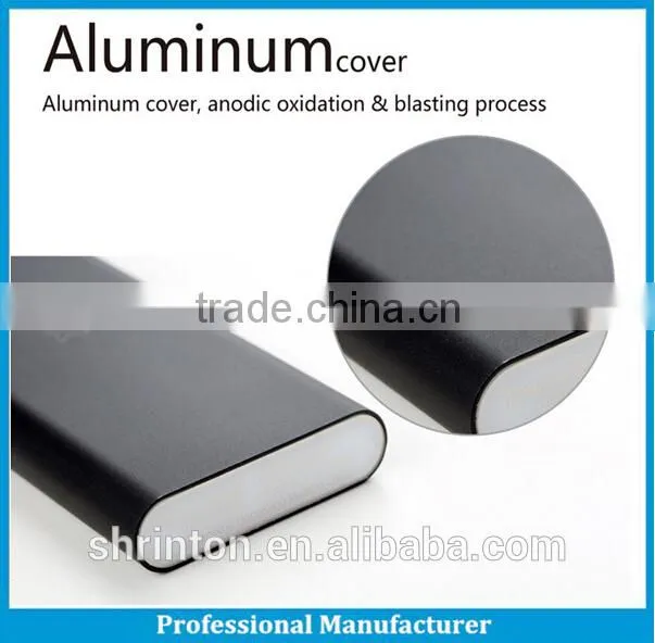 Super Slim 5000mah mobile wallet power bank with 100% matel case