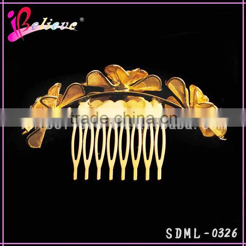Indian bridal hair accessories manufacturer wholesale magic hair comb hair jewelry