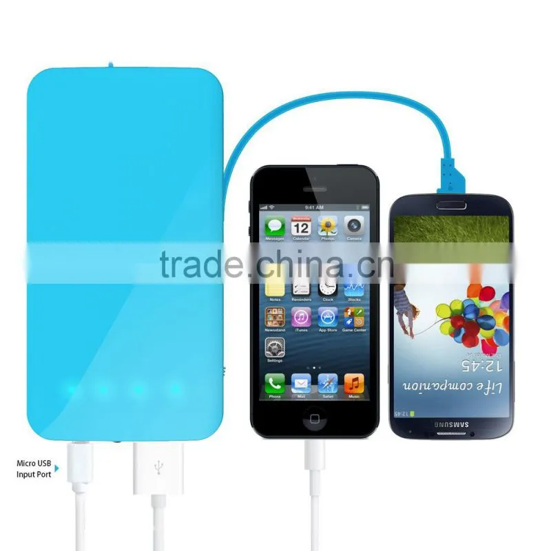 High quality oem dual port power bank 10000mah