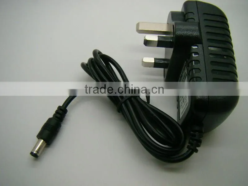 Factory selling Mains AC Power Adaptor Charger Power Supply UK 9v 500ma 1a 1000ma 9w