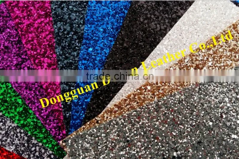 Fashion glitter fabric for bags, cheap glitter wallpaper