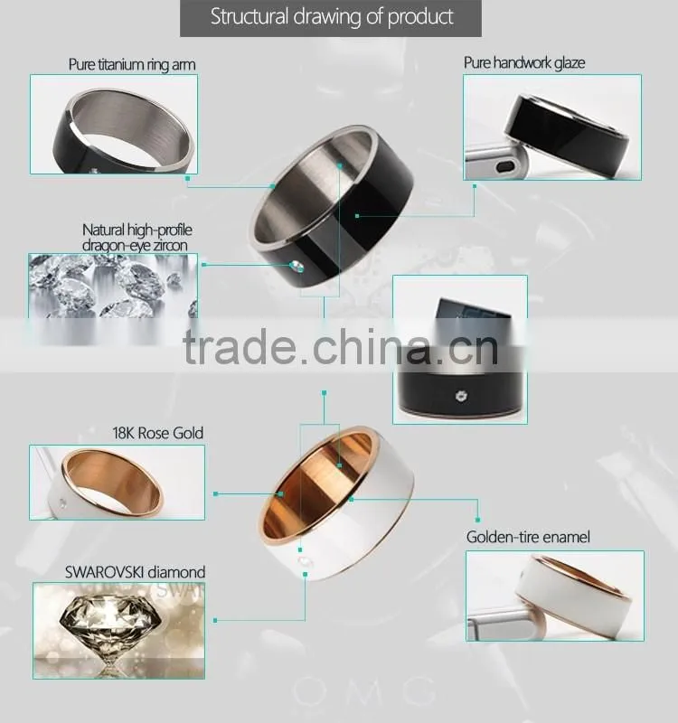 13.5MHZ smart nfc ring 7-12 different size for man and woman