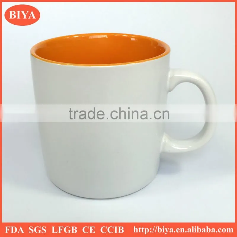 personalized stoneware mug orange coffee mug wholesale tea mug