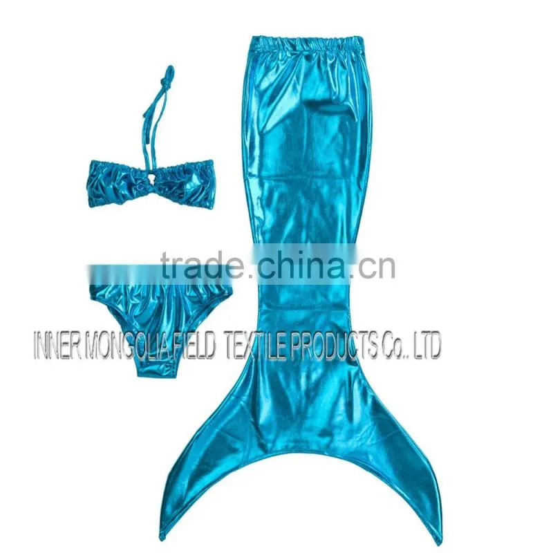 Girls Kids Mermaid Tail Swimmable Bikini Set