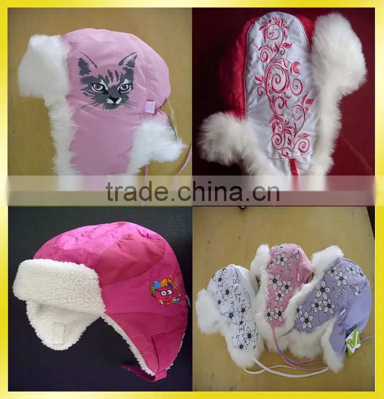 2015 New Product Acrylic Winter Cap For Children