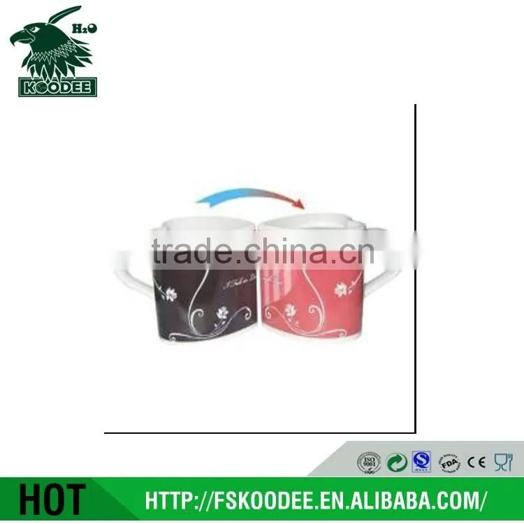 Color changing design Ceramic coffee mugs with BPA FREE