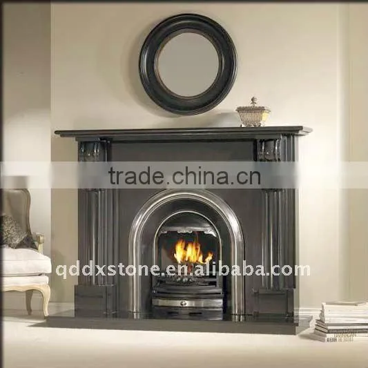 natural marble stone fireplace mantel