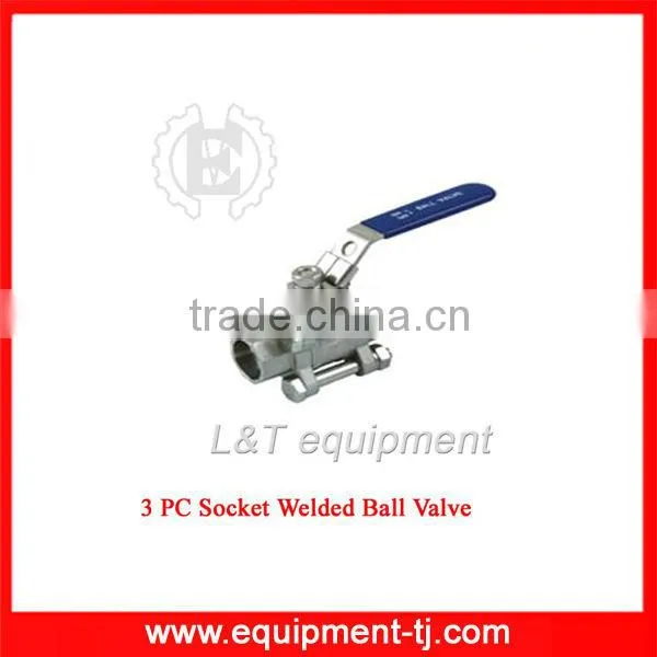 3 Pc Socket Weld Ball Valve