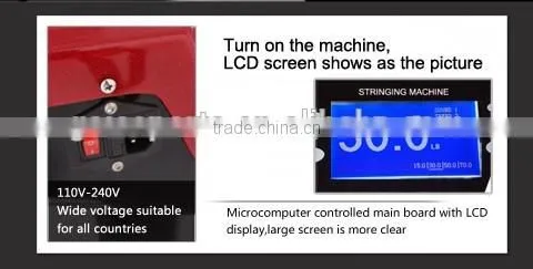 2016 Full-function Advanced electronic stringing machine with automatically rotating clamp D2128