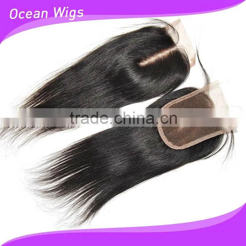 silk base closure, silk straight, natural color