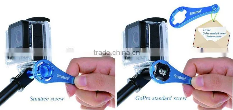 Smatree Thumb Screw 3pcs and Wrench for Gopros Heros 4 3+ 3 2 and SJCAM SJ4000 SJ5000