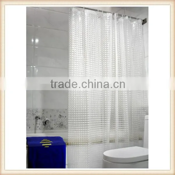 Eco-friendly Made in China bathroom christmas shower curtain