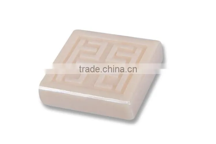China wholesale 40g square white pure vegetable oil soap