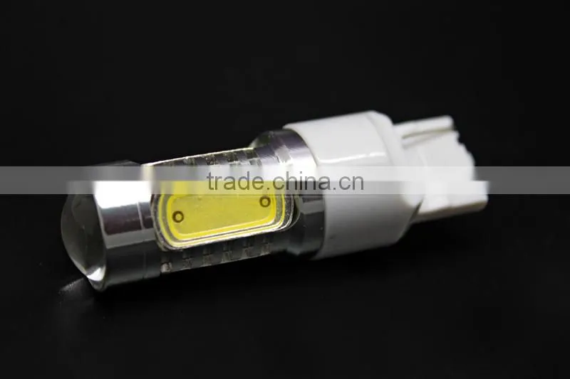 High Performance 12V 7443 W21/ 5W High Bright 7.5w Wedge Car Brake Stop Reverse Turn Signal LED Bulb White