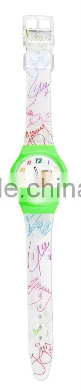The neon color with rubber band hot sales caswstch series watch