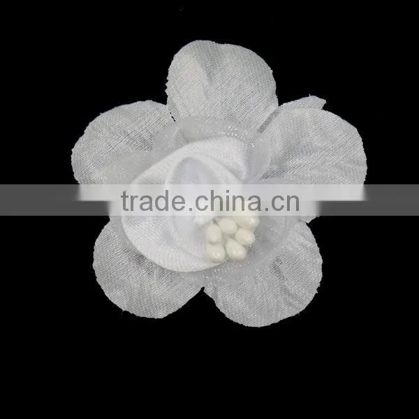 Pure white corsage flower for women's garments