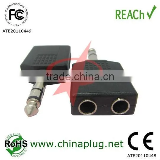 6.35mm male female electrical plugs