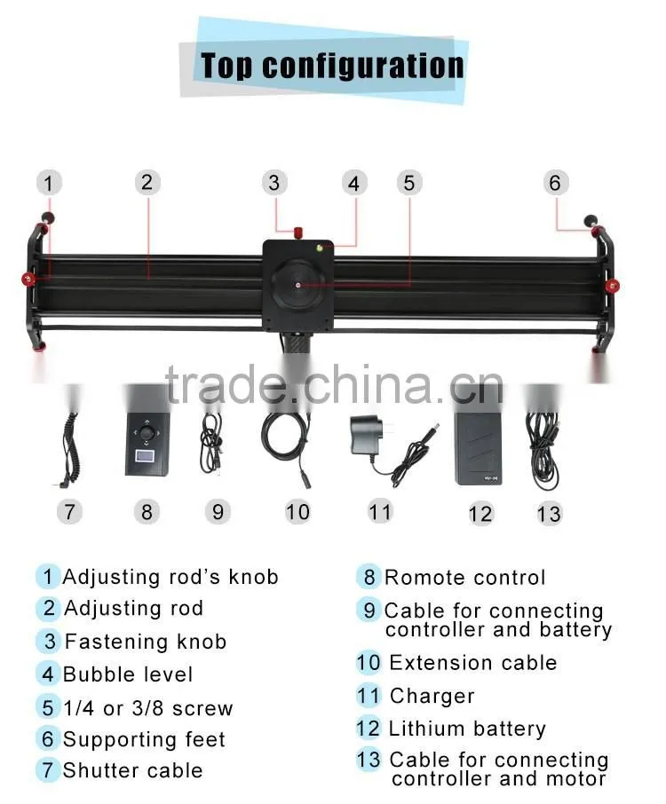 Professional timelapse slider for studio video shooting motorized slider newest