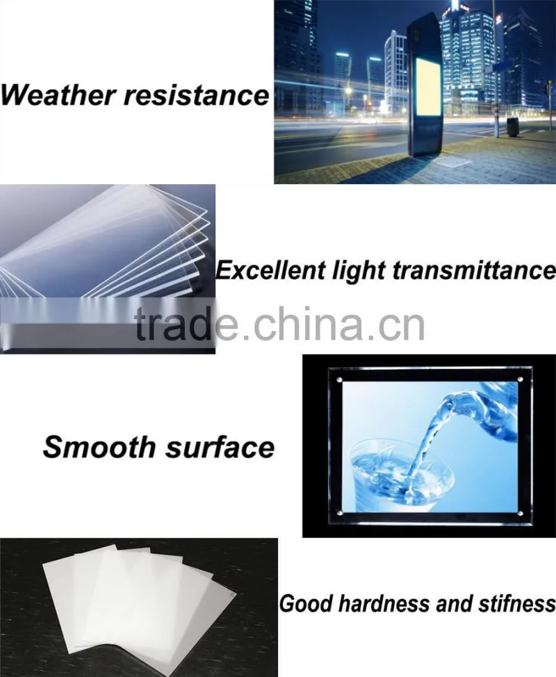 Transparent corrugated plastic sheet for lampshade