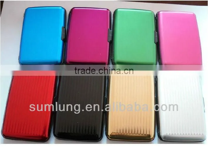 Anti Scan Aluminum Wallet Protect your Credit Card and Identification info ID Card Protector RFID blocking card case/purse -12