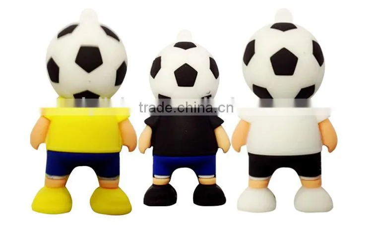 Soft football man USB flash drive from China promotive gifts