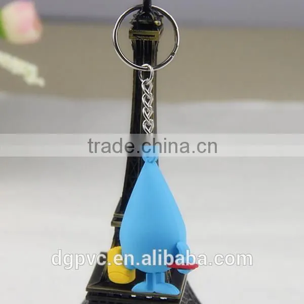 Supply Promotional Gift 3D Soft PVC Keychain Wholesale