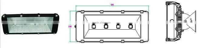 Great performance high power led tunnel light,100w ip 65 led flood light