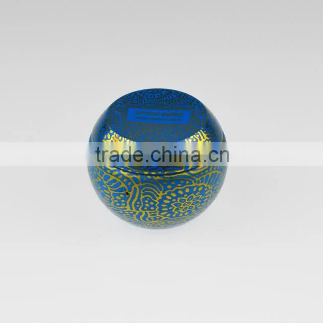 Home scented ball shape tin candle