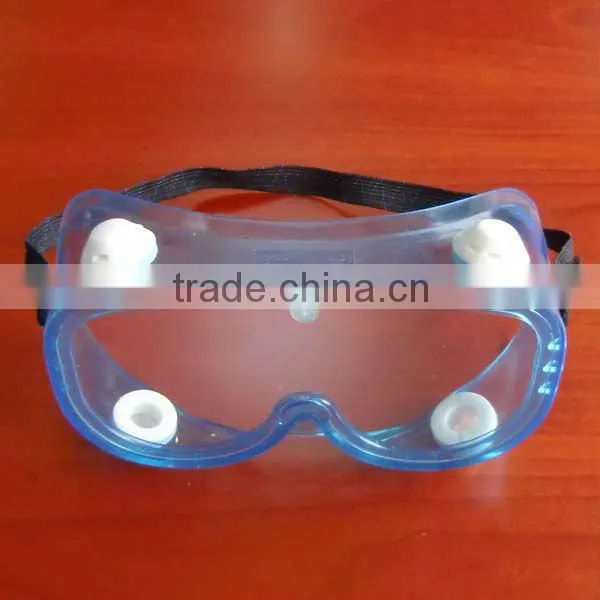 2016 cheap medical safety goggles Surgical CE standard safety goggles wide vision surgical & working PVC safety goggles for sale