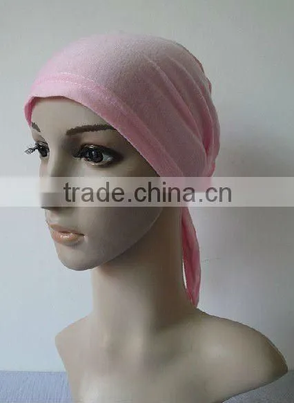 C005 new muslim tie back underscarf,cotton underscarf and hats