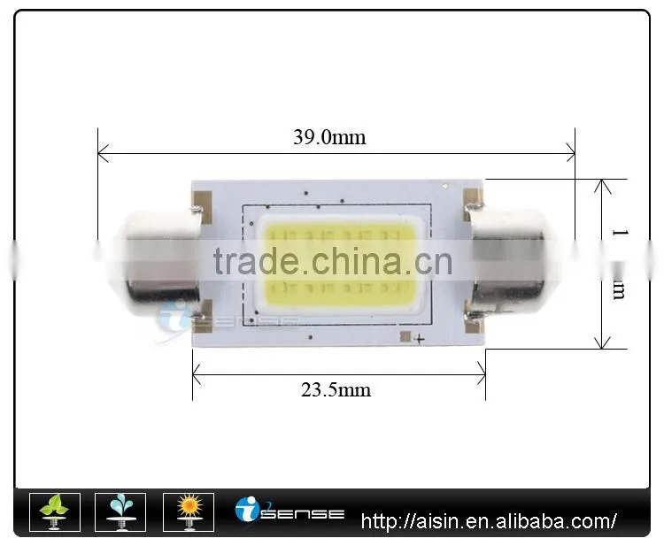 Saleable 1W high power 36mm Festoon Dome lamp led automotive light