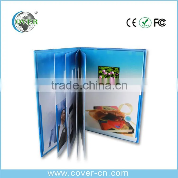 A5 Brochure 4.3'' LCD Video Greeting Card, Video Brochure Card For Promotion