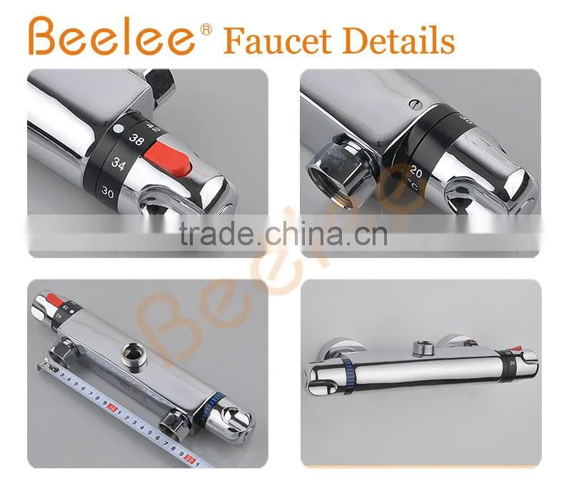 Modern Chromed Thermostatic Bathtub Shower Mixer QH0202