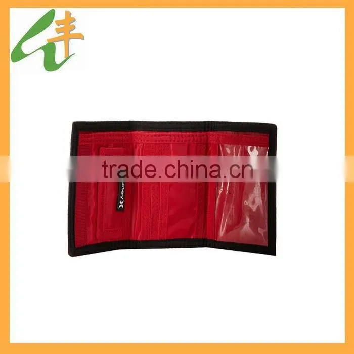 red color durable neck wallet