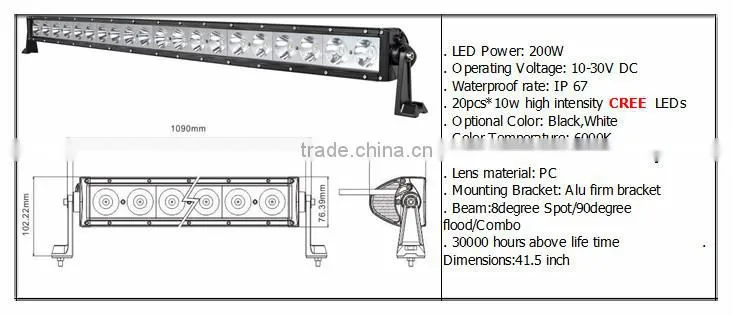 Hotsale 60W hyper spot single row off road led light bar 10w car led light bar 4x4 auto lighting truck,4WD,JEEP,IP67