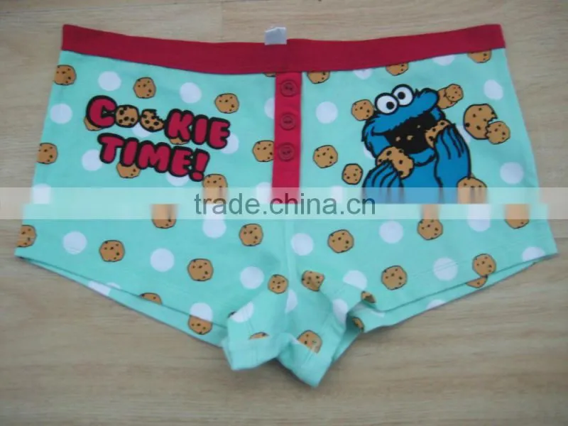 Hot sale briefs underwear with buttons cute dots kids briefs