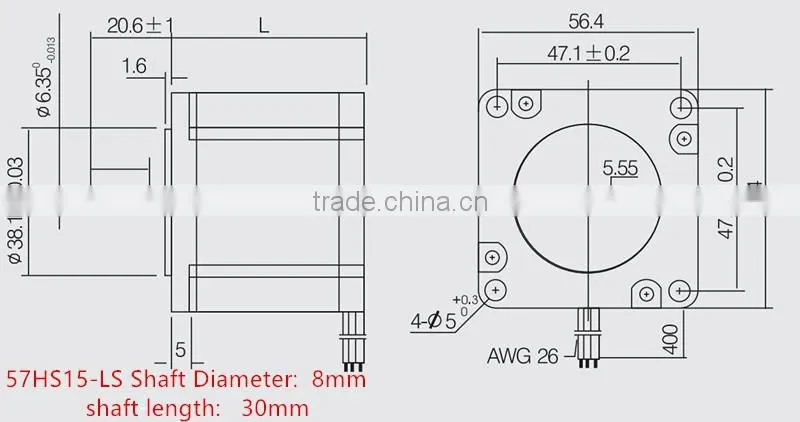 573S20-LS+3DM583 leadshine 3-phase nema 23 stepper motor driver kit