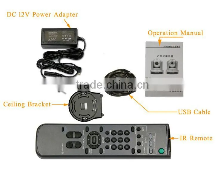 Fixed Camera micro ptz camera HD CCTV Camera 1080P Video Conference PTZ Camera