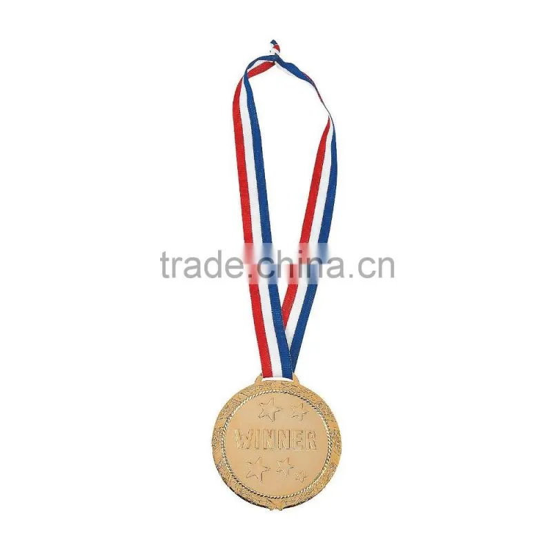Wholesale Souvenir Custom Cheap Plastic Gold Paw Pride Medals with Ribbon for Promotional Gifts