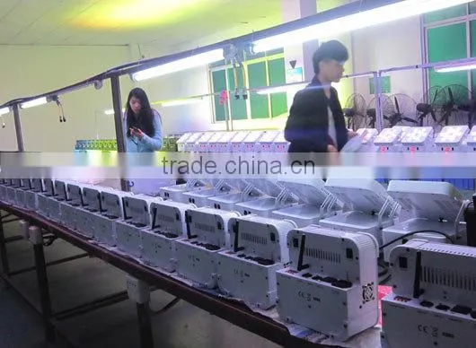 6 in 1 battery power & wireless DMX led flat led par can