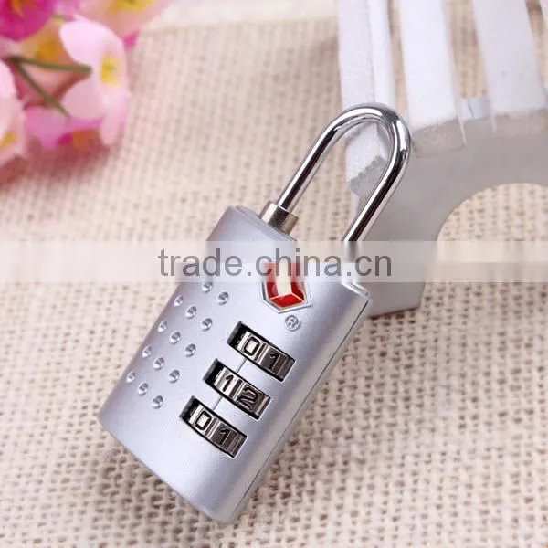 Top security padlocks TSA-514 ABS resettable travel lock for luggage
