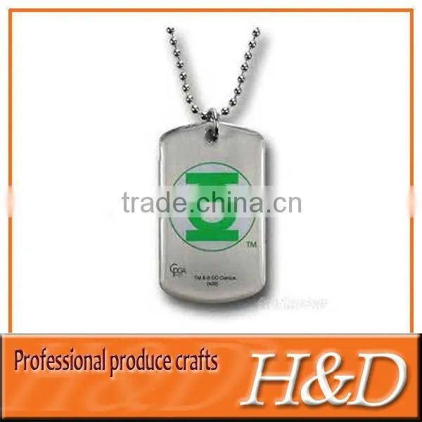 Colorfull Metal dog tag silencer with High quality and metal chain