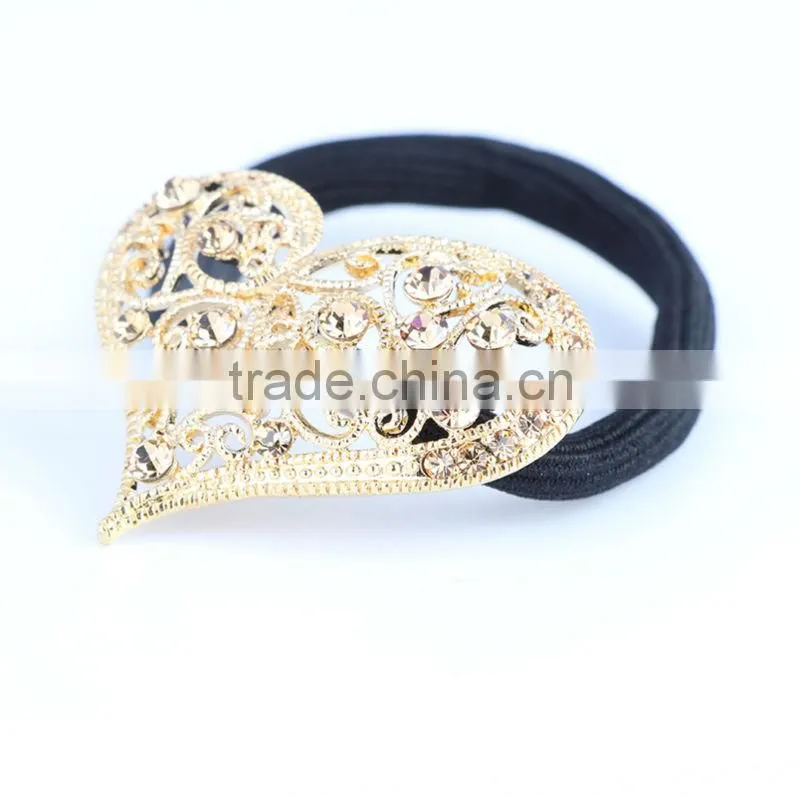Rhinestone crystal Elastic hair scrunchie ,vintage hair accessories