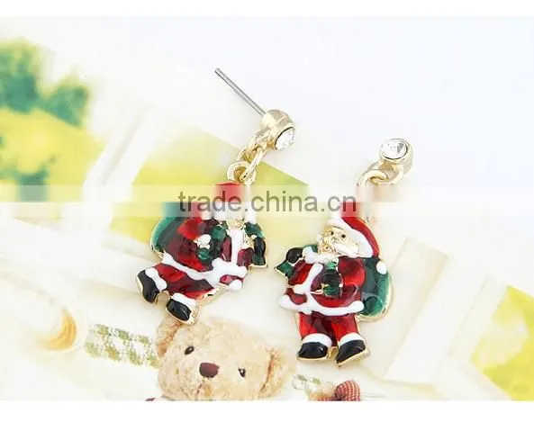 santa earring Christmas motif ornaments santa claus wholesale earring 2013 new
